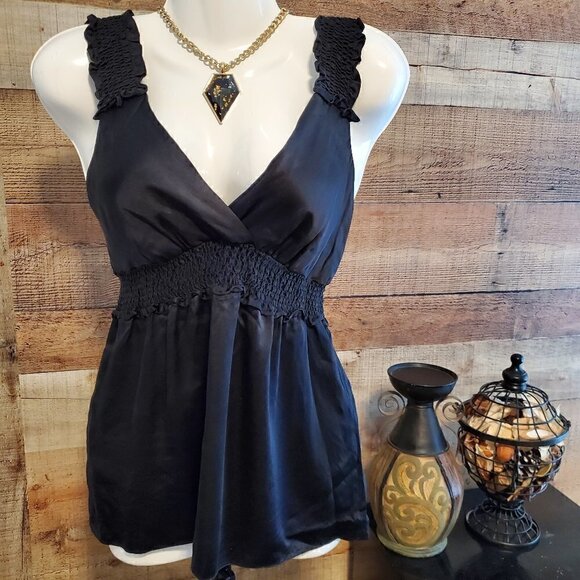 BCBGMAXAZRIA SILK TOP - Picture 1 of 5